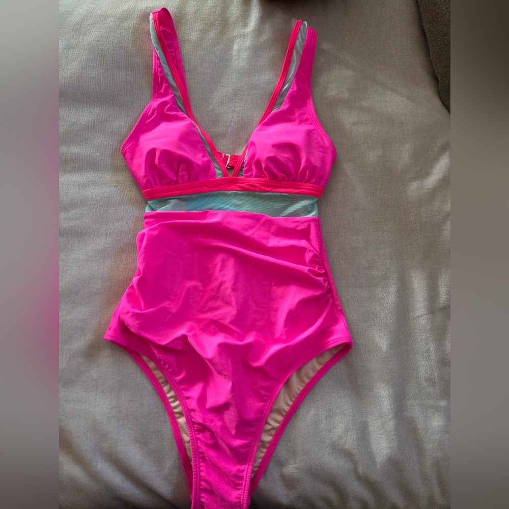 Cupshe Hot Pink Swimsuit